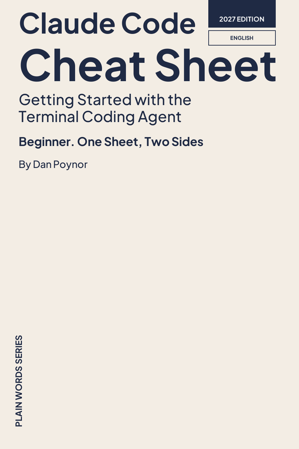 Cover of Claude Code Cheat Sheet, Beginner